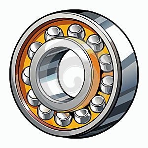 Precision Bearing White Background