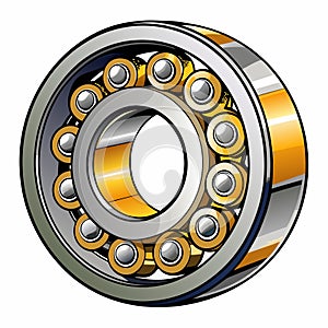 Precision Bearing White Background