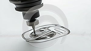 CNC Machine Engraving Abstract Design