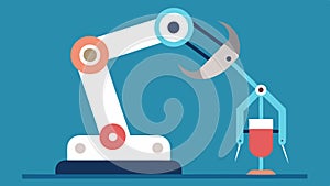 Precision Dissection A robotic arm is shown performing precise dissection during a with tools like scissors and graspers