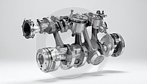 Precision Engineered Engine Crankshaft Assembly