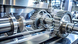 Precision Engineered Metal Gear System in an Industrial Machine