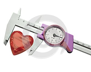 Precision gauge and heart, the measure of love