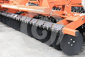 Precision inline seeder. A row seeder. Seed drill. Fragment.