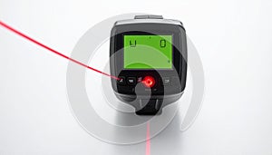 Precision Laser Level Tool on White Background