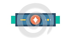 Precision level tool icon, ensuring accuracy in construction projects, vector design Generative AI