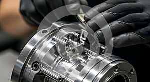 Precision Machining of Metallic Mechanical Component by Skilled Technician