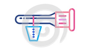 Precision Measurement Tool Caliper Icon, vector design Generative AI
