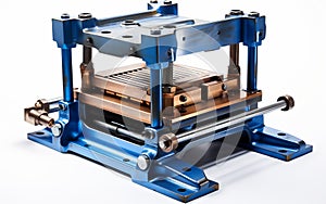 Precision Metal Forming Machines isolated on transparent background.