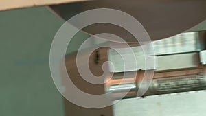 Precision metal grinder working