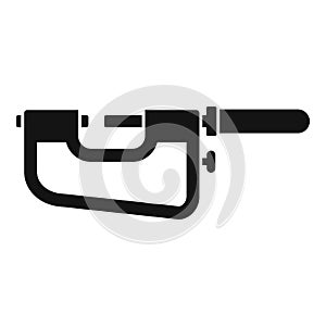 Precision micrometer icon simple vector. Vernier caliper