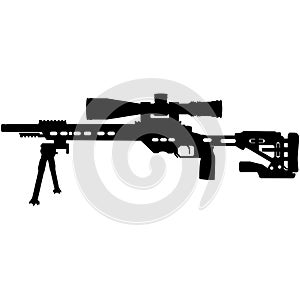 Precision rifle, military sniper rifle Vudoo Gun Works .22lr V22 Rifle featuring an 18 MTU profile long barrel rifle.