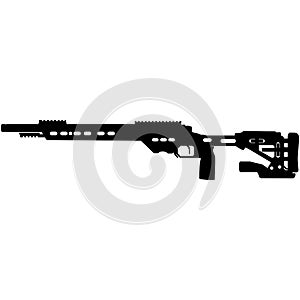 Precision rifle, military sniper rifle Vudoo Gun Works .22lr V22 Rifle featuring an 18 MTU profile long barrel rifle.
