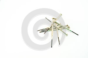 Precision screwdriver isolated on a white background