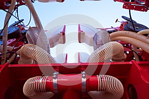 Precision seeder. Row planter