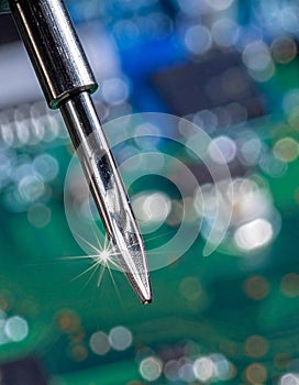 Precision Soldering on an Electronic Circuit Board