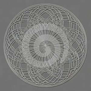 Precision and symmetry suggest a digital or algorithmic origin,