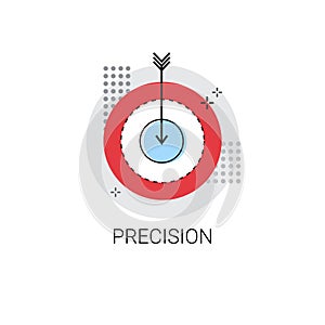 Precision Target Arrow Get Aim Business Concept Icon