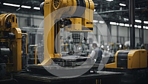 precision unleashed: the art of manufacturing in action. AI generated photo