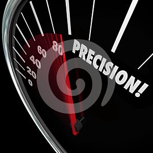 Precision Word Speedometer Accuracy Aim Perfect Targeting