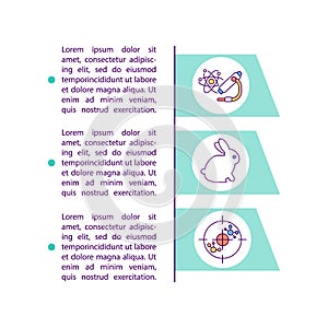 Preclinical studies concept line icons with text