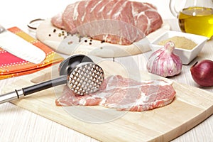 Precursors pork meat