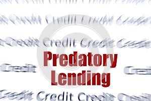 Predatory Lending concept