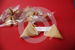 Prediction on cookies. Asian New Year Copyspace Traditions