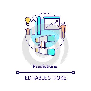 Predictions concept icon