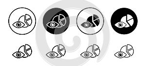 Predictive analytics icon vector set collection for web