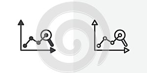 Predictive Analytics thin line icon set