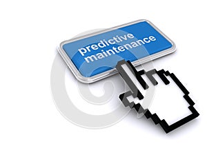 Predictive maintenance button on white