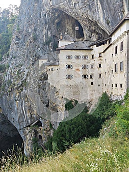 Predjama Castle built in a cave, Postojna, Slovenia
