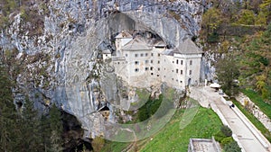 Predjama Castle Castello di Predjama o Castel Lueghi built within a cave near Postojna
