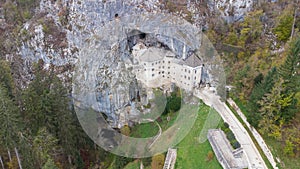 Predjama Castle Castello di Predjama o Castel Lueghi built within a cave near Postojna