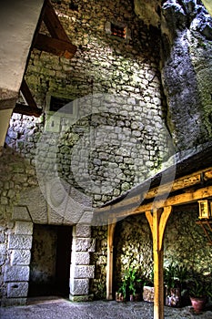 Predjama castle interior