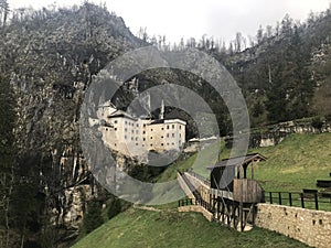 Predjama castle in Postojna, Slovenia.