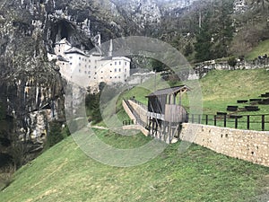 Predjama castle in Postojna, Slovenia.