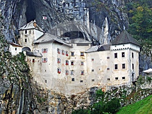 Predjama Castle Predjamski grad or grad Predjama, Hohlenburg Lueg Hoehlenburg Lueg, Castel Lueghi or Predjama