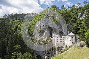 Predjama castle in the rock