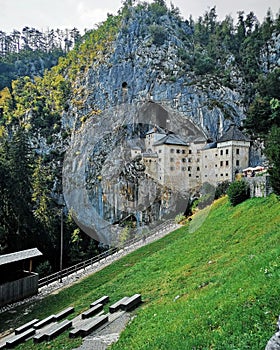 Predjama castle in Slovenia