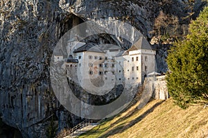 Predjama Castle in Slovenia. Cave Castle