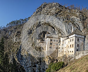 Predjama medieval castle in Slovenia