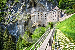 Predjama, Slovenia. Famous largest cave castle in the world