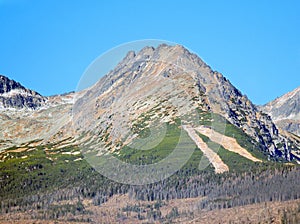 Predne Solisko mountain in autumn