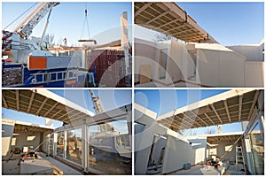 Prefabricated house building