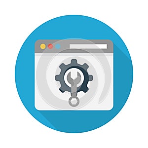 Preference vector flat color icon