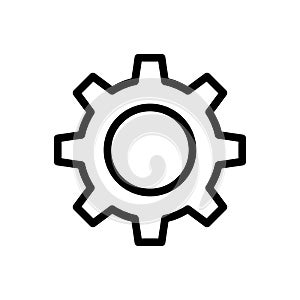 Preference vector thin line flat icon