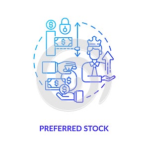 Preferred stock concept icon