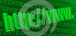 Prefix to internet websites